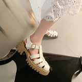 LUTAOTIE New Women's Roman Summer Muffin Chunky Sandals