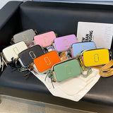 LUTAOTIE  New Cross-Border Bag Camera Bag Wholesale Retro  Contrast Color Small Square Bag Trendy One-Shoulder Bag Messenger Bag