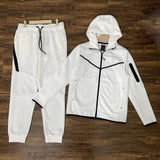 LUTAOTIE Casual Sports Hooded Men's Side Zipper 490 and 163 Suit