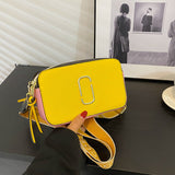 LUTAOTIE  New Cross-Border Bag Camera Bag Wholesale Retro  Contrast Color Small Square Bag Trendy One-Shoulder Bag Messenger Bag