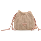 LUTAOTIE  Fashion Drawstring Small Bag  New Trendy Simple Leisure Bag Chain Shoulder Cross Body Bucket Bag Women's Bag