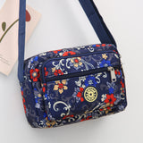 LUTAOTIE  Large Capacity Canvas Bag Lightweight Middle-Aged and Elderly Mother Bag Printed Nylon Oxford Cloth Large Shoulder Bag Crossbody Women's Bag