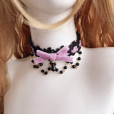 lutaotie Fairytale Raindrop Pearl Princesscore Choker