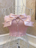 lutaotie Sweetest Heart Cottagecore Princesscore Fairycore Princesscore Coquette Soft Girl Kawaii Corset Top