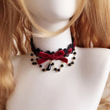 lutaotie Fairytale Raindrop Pearl Princesscore Choker