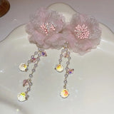 lutaotie Chateau en Rose Cottagecore Princesscore Fairycore Coquette Kawaii Earrings