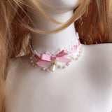 lutaotie Fairytale Raindrop Pearl Princesscore Choker