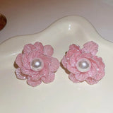 lutaotie Chateau en Rose Cottagecore Princesscore Fairycore Coquette Kawaii Earrings