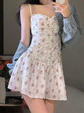 lutaotie Flowery Flirt Fairycore Dress