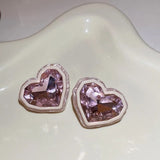 lutaotie Chateau en Rose Cottagecore Princesscore Fairycore Coquette Kawaii Earrings