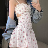 lutaotie Flowery Flirt Fairycore Dress