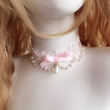 lutaotie Fairytale Raindrop Pearl Princesscore Choker