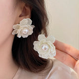 lutaotie Chateau en Rose Cottagecore Princesscore Fairycore Coquette Kawaii Earrings