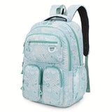 1pc Extra-Large Durable Travel Backpack - Stylish Casual Design with Multiple Compartments for Students & Explorers