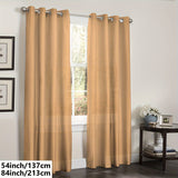 1 Panel Faux Silk Grommet Top Window Curtain for Living Room, Bedroom, Kitchen, Bathroom - Perfect Home Decor, Room Decor Solution