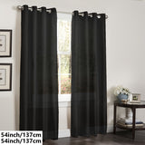 1 Panel Faux Silk Grommet Top Window Curtain for Living Room, Bedroom, Kitchen, Bathroom - Perfect Home Decor, Room Decor Solution