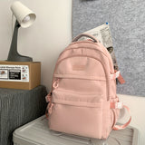 Large Capacity Junior High School Student Backpack - Lightweight, USB Charging, Adjustable Strap, Polyester Lining, Nylon Material, Casual Style, Perfect for Going Out and Festivals