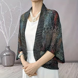 Vibrant Knit Shawl Wrap - Soft, Lightweight, Versatile, and Elastic Cardigan for Women - Perfect for Summer, Autumn, and Casual Outdoor Activities