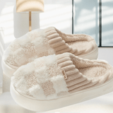 Ultimate Luxury Winter Plush House Slippers - Cloud-Soft Sole, Ultra-Fuzzy Slip-On, Snug Closed Toe - Intense Coziness & Toasty Warmth for Indoor Lounging