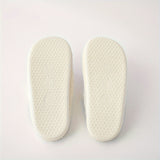 Fashion Happy Face Plush Slippers, Cozy & Warm Soft Sole Backless Flat Shoes, Comfortable Home Floor Slippers