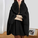 Luxurious Faux Fur Collar Shawl - Soft, Warm, Windproof, and Thick with Faux Leather Buckle - Perfect for Autumn and Winter Season, Outdoor Activities, and Everyday Wear