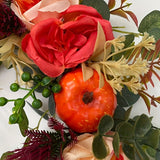 18 Inch Autumn Fall Wreath for Front Door Outside Ideal for Autumn & Halloween & Thanksgiving Day