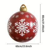 1pc 23.6 Inch Giant Inflatable Christmas Yard Decoration Balloon Ball Outdoor