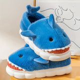 Men's Cartoon Shark Graphic Design Home Slippers Funny Animal Home Slipper House Shoes For Indoor Walking, Autumn And Winter