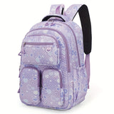 1pc Extra-Large Durable Travel Backpack - Stylish Casual Design with Multiple Compartments for Students & Explorers