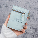 Compact Women's Mini Bifold Wallet, Multi-Function Coin Purse With Multiple Card Slots, Faux Leather Purse(9.09cmx 0.58cm)