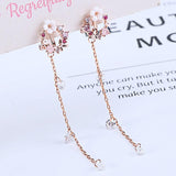 lutaotie Floral Ring Fairycore Clip On Earrings