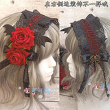 lutaotie Hollowed Evening Fairycore Hat & Hair Accessories Set