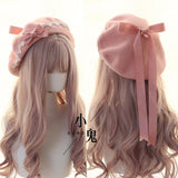 lutaotie Princesscore Long Ribbon Beret Hat