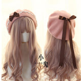 lutaotie Princesscore Long Ribbon Beret Hat