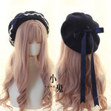 lutaotie Princesscore Long Ribbon Beret Hat