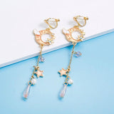 lutaotie Soaring High in the Clouds Fairycore Clip On Earrings