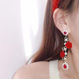 lutaotie Eternal Perfume Rose Fairycore Cottagecore Earrings