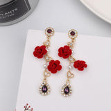 lutaotie Eternal Perfume Rose Fairycore Cottagecore Earrings