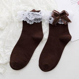 lutaotie Bows and Trim Princesscore Socks