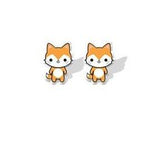 lutaotie Sweet Cute Cuddly Critters Charm Mini Stud Earrings