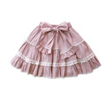 lutaotie Flaky Pastry Fairycore Skirt Bottoms