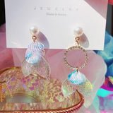 lutaotie Friend of the Cove Mermaid Fairycore Princescore Earrings