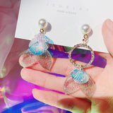 lutaotie Friend of the Cove Mermaid Fairycore Princescore Earrings