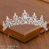 lutaotie Delicate Ice Fairycore Tiara Hair Accessory