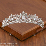 lutaotie Delicate Ice Fairycore Tiara Hair Accessory