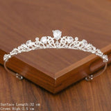 lutaotie Delicate Ice Fairycore Tiara Hair Accessory