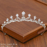 lutaotie Delicate Ice Fairycore Tiara Hair Accessory