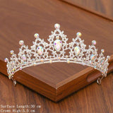 lutaotie Delicate Ice Fairycore Tiara Hair Accessory