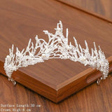 lutaotie Delicate Ice Fairycore Tiara Hair Accessory