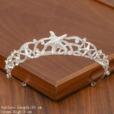 lutaotie Delicate Ice Fairycore Tiara Hair Accessory